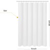 Fabric Shower Curtain Liner Shorter Size 68 inches Height, Hotel