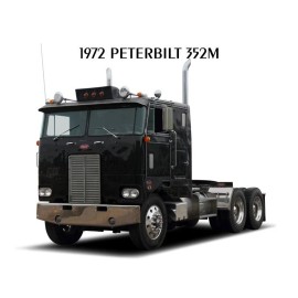 1972 Peterbilt Model 352M in Black New Metal Sign: 12x16" Ships Free