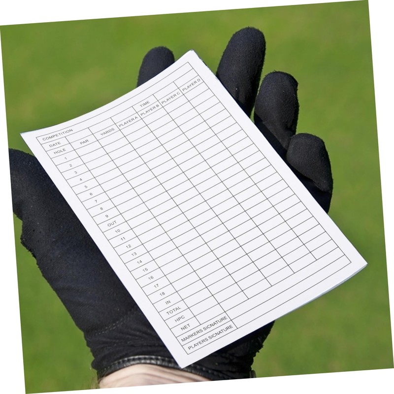 Totority 12pcs Golf Scorecard Training Aid for Golfing Gifts Record