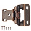 1/2" Overlay Partial Wrap Bronz Cabinet Hinges, Oil Rubbed Bronze