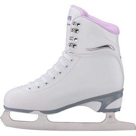 Jackson Ultima Finesse JS180 Figure Ice Skates for Women Bundle with Guardog Skate Guards/Purple/Adult 4