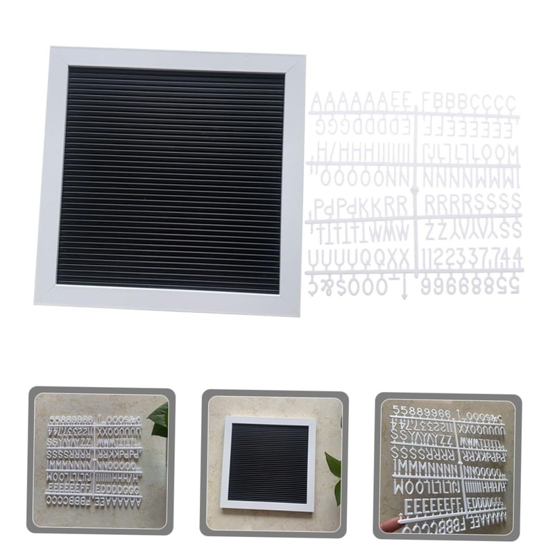 Operitacx Interactive Letter Board Sign Wood Framed Message Boards Changeable