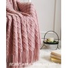 CREVENT - Manta tejida de 50 x 60 pulgadas (rosa)
