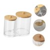 ULTECHNOVO 2pcs Cosmetic Cotton Storage Box with Home Bathroom Kitchen