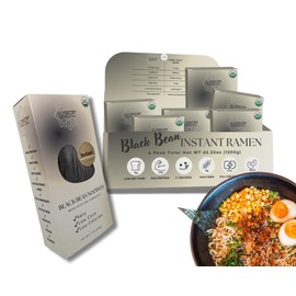 KLDSCP - Organic Black Bean Ramen Noodles- High Protein, Keto Friendly, Gluten-Free, Vegan, Non-GMO, Kosher, Low Carb, Plant-Based Bean Noodles - 6 Boxes (1200g)