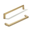 khtumeware 10 Pack Brushed Brass Cabinet Pulls 5 Inch(128mm) Hole