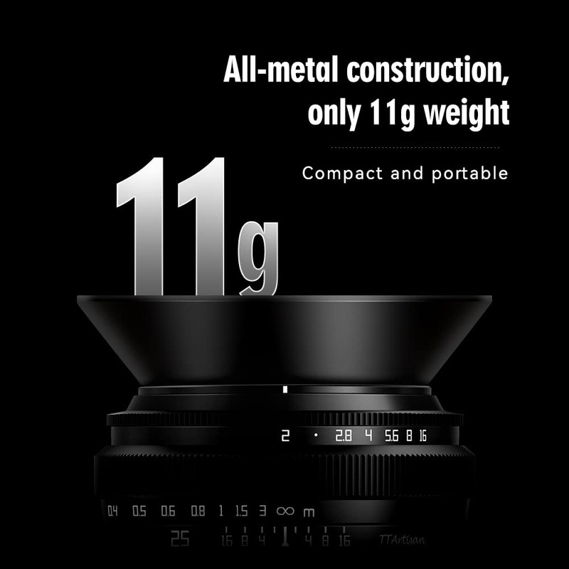 TTArtisan 43mm Lens Hood with aluminum alloy material, anodizing technology-