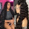 Twigoal Loose Deep Wave Lace Front Wigs Human Hair Wigs