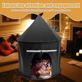 Kids Pop Up Tents sensory tent for Helps Autism Foldable Sensory Tent Calm Corner Blackout Tent for Children to Read Play and Relax