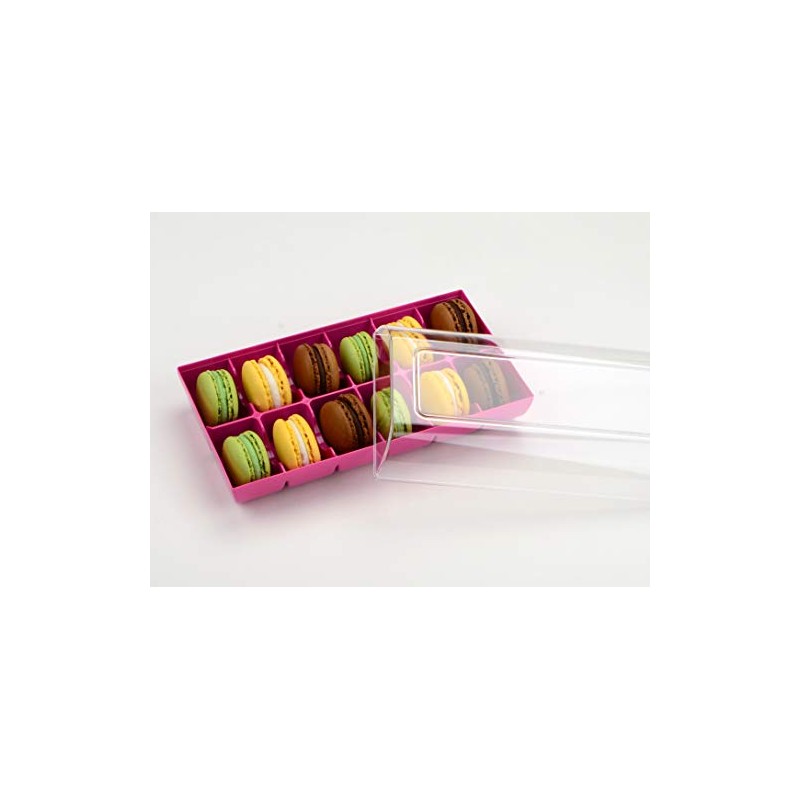 Macaron Packaging Fuchsia Pack of 12