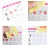 Nail Training Mat, Nail Art Practice Sheet 12 Washable Modes
