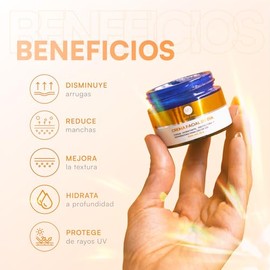 Mist Jewel Crema Día Facial Fps Ácido Hialuronico Ferúlico Vitamina Hidratante Protectora Cuidado Uso Diurno Skin Care Hombre Mujer Todo Tipo Piel 50g