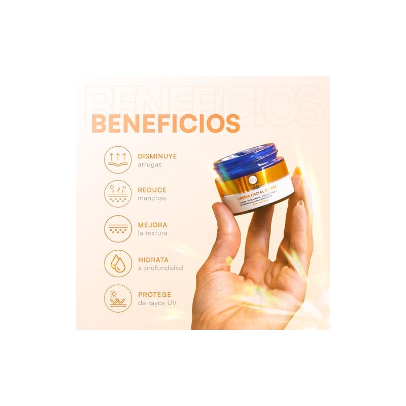 Mist Jewel Crema Día Facial Fps Ácido Hialuronico Ferúlico Vitamina
