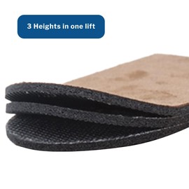 McKesson Adjustable Heel Lift for Men and Women - 3 Heights in One Lift - Size Small, Male Shoe Sizes 4 to 5, Female Shoe Sizes 5 to 6, 1 Count