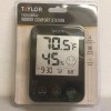 Taylor 1744BK Digital Thermometer Plastic Black 4.75" Indoor Comfort Station