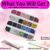 LPBeads Glass Hotfix Rhinestones Bulk SS6 14400pcs 24 Colors Hotfix