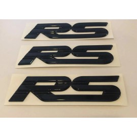 GM CAMARO RS Logo Emblem Badge Fender Bumper GM Chevy 3rd 4th Gen - 3 New OEM black