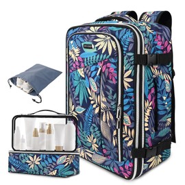 HXLGMD Carry on Backpack Flight Approved Travel Backpack with 3 Packing Bags, Expandable TSA Luggage Suitcase Weekender Daypack for Business College Hiking