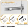 MaozyHomie 4 Inch Solid Brass Surface Bolt, Heavy Duty Concealed
