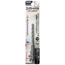 Ichinen Access 26615 RELIEF Concrete Drill Hexagonal Shaft Concrete Drill 0.19 inches (4.8 mm)