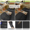 AOUTTUOA Front Driver Bottom Perforated Leather Black Seat Cover Compatible