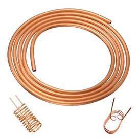 99.9% Copper Tube, 5/32" OD x 1/8" ID x 5 Ft Pure Tubing, T2 Soft Coil Seamless Hollow Round Tube for Refrigerator, Air Conditioners, DIY Projects - Wall: 0.02"
