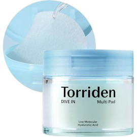 Torriden Dive-In Multi Pads 80 Sheets – Hydrating Toner Wipes with Hyaluronic Acid, Gentle & Low Irritation Korean Skincare