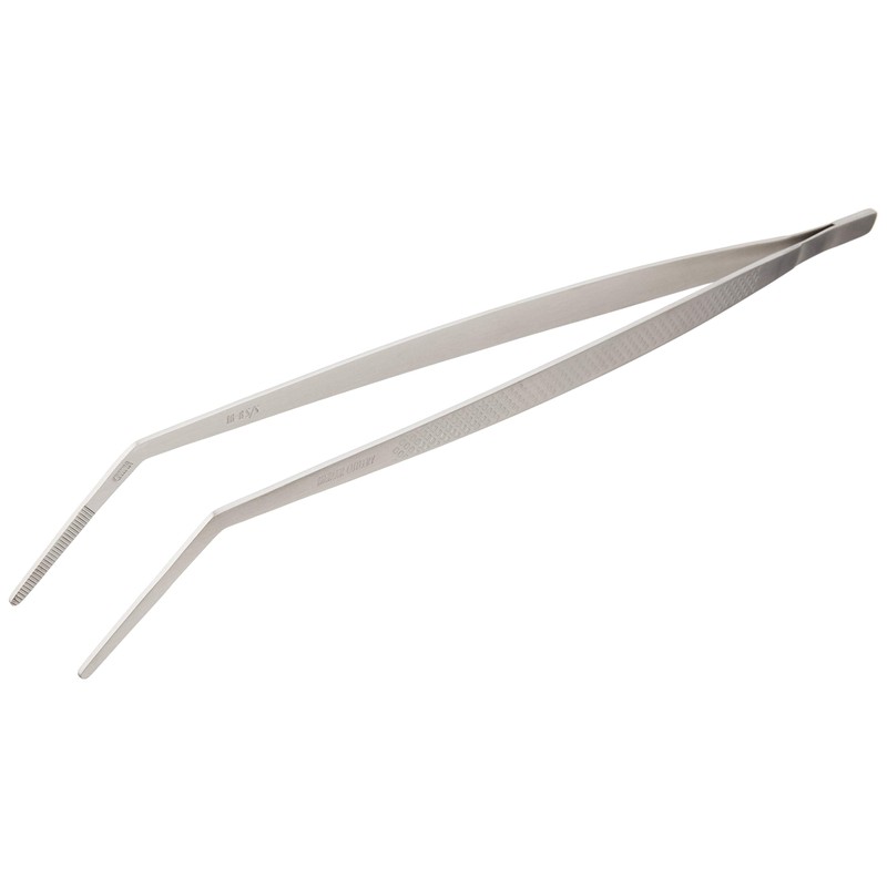 Mercer Culinary Precision Plus Tong-Curved Tip, 11 3/4", Stainless Steel,