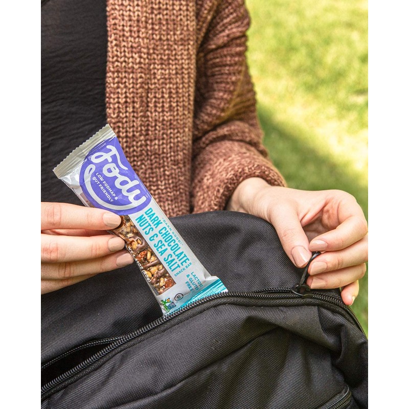 Fody Foods Snack Bars, Dark Chocolate Nuts & Sea Salt,