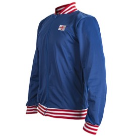 England 1966 Retro Football Jacket Classic Vintage Tracksuit Jumper Man Top-Replica - XXL Blue