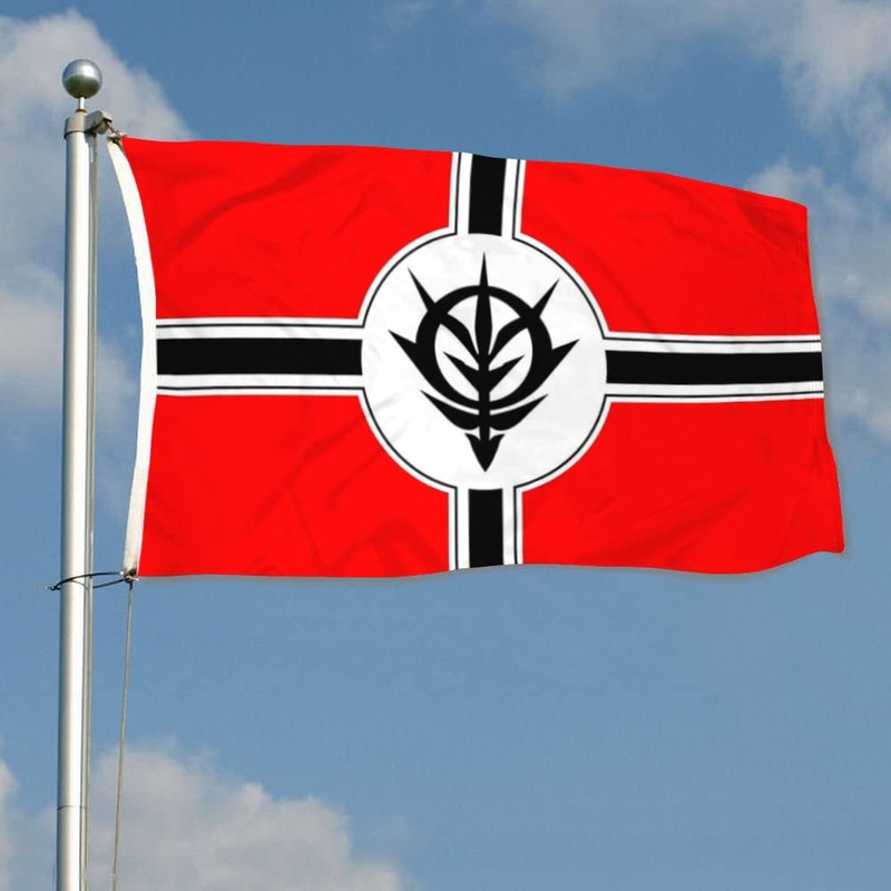 Yanbooch Zeon from Gundam flag banner Dorm frat Man cave