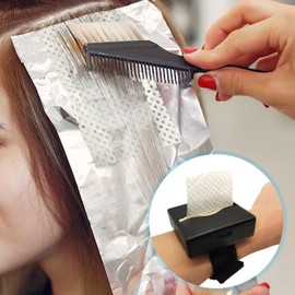 180Pcs Hair Curling Paper, Perm Papers with Adjustable Wristband Perm Paper Box Ultra Thin Hairdressing Paper for Salon Barber Shop Home, Hair Styling Accessories