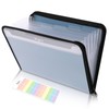 Document Organizer, Accordion Folder with Front Pocket, 7 Pocket Expanding
