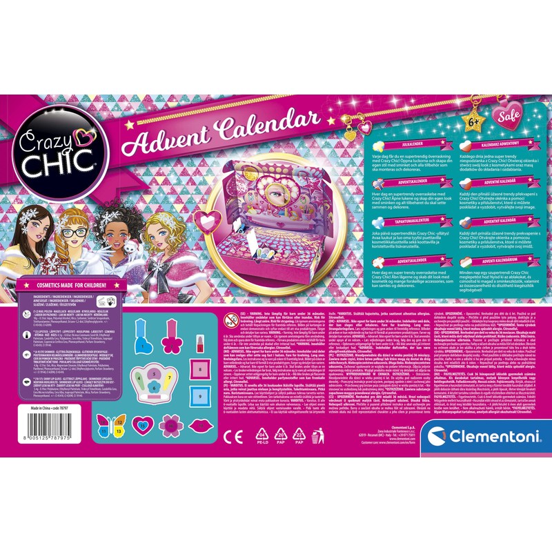 Clementoni Arts & Crafts Crazy Chic Advent Calendar 78797 Over