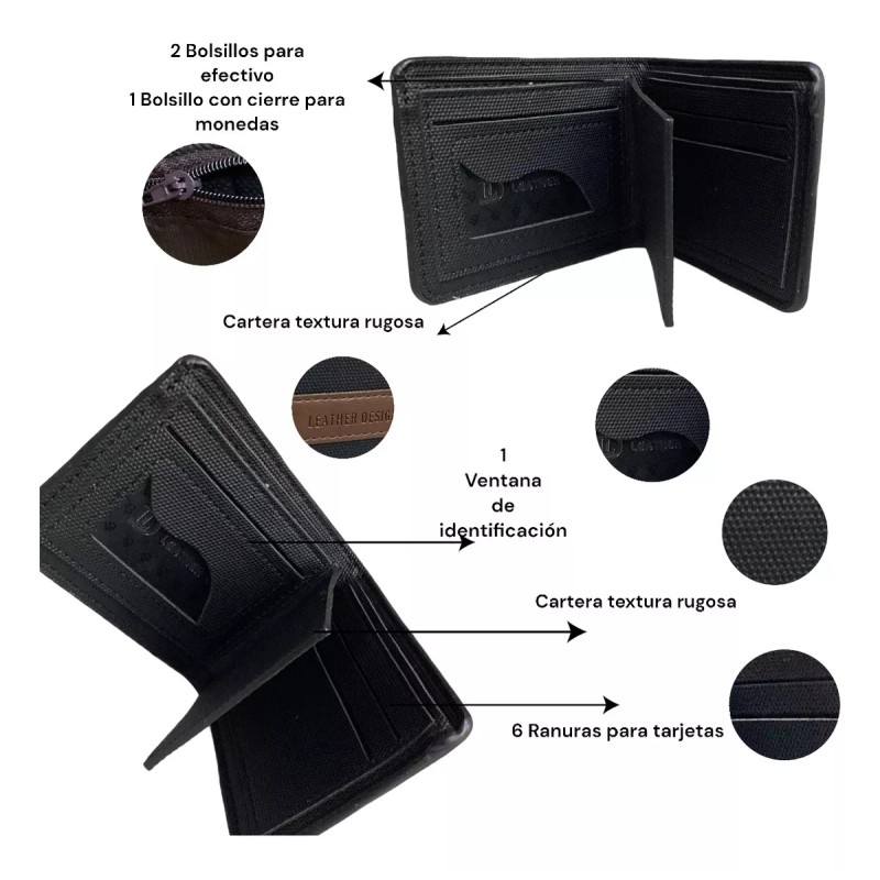 A4F-SOLUTIONS Cartera Para Caballero Elegante Con Protección Rfid