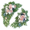 WEIERYUE Artificial Wedding Arch Flowers Kit(Pack of 2) for Wedding
