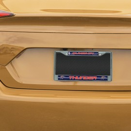Rico Oklahoma City OKC Thunder Standard Size Chrome License Plate Frame - It Sparkles!