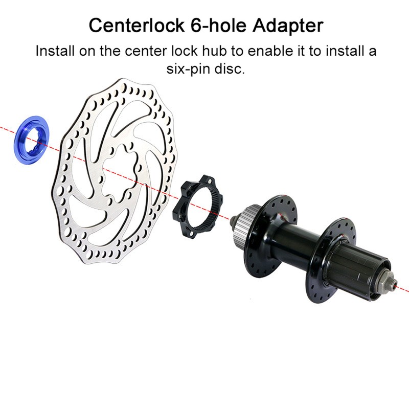 [通拓商品]Aluminum Alloy Bicycle Centerlock 6-hole Adapter Bike Disc Center Lock