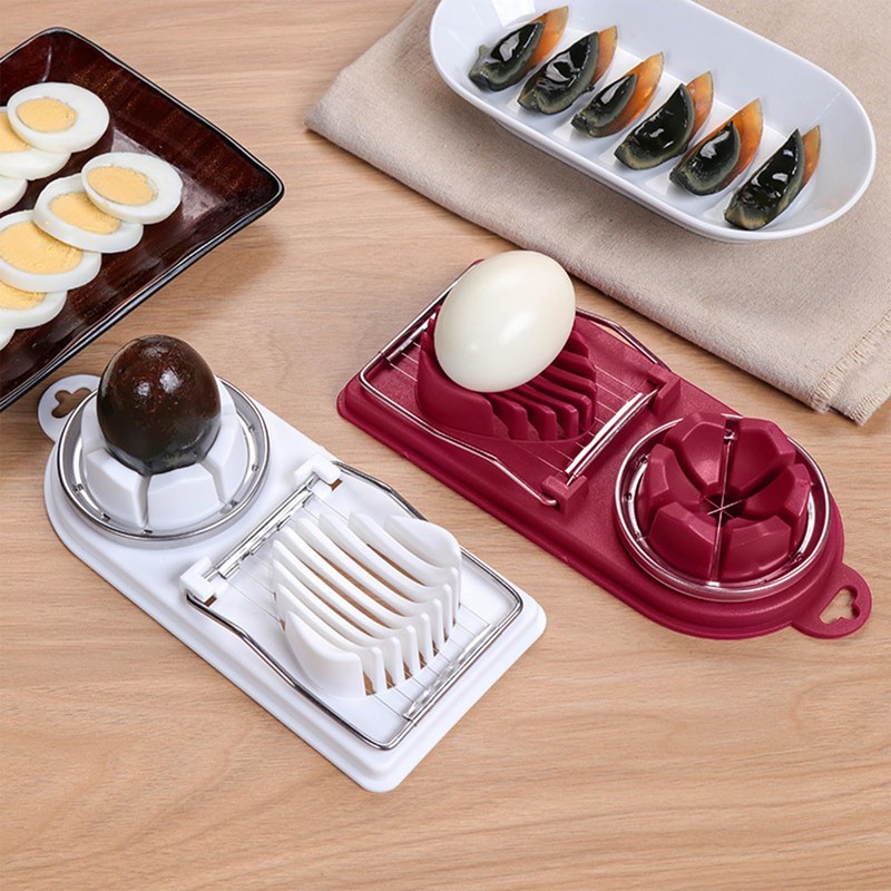 Egg Slicer with 2 Functions, Mushroom Slicer Cuts Clean and