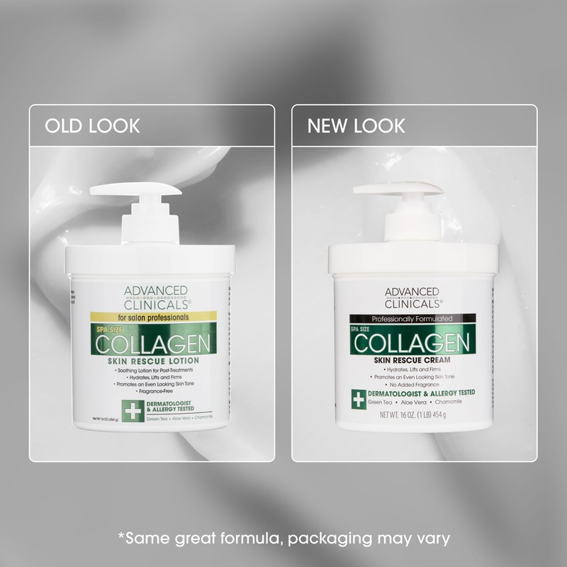 Advanced Clinicals Collagen Skin Rescue Lotion by Advanced Clinicals
