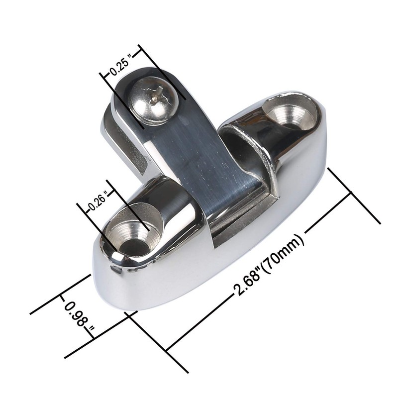 MX Deck Hinge Swivel Mount Stainless,Bimini Side Mount Quick Release