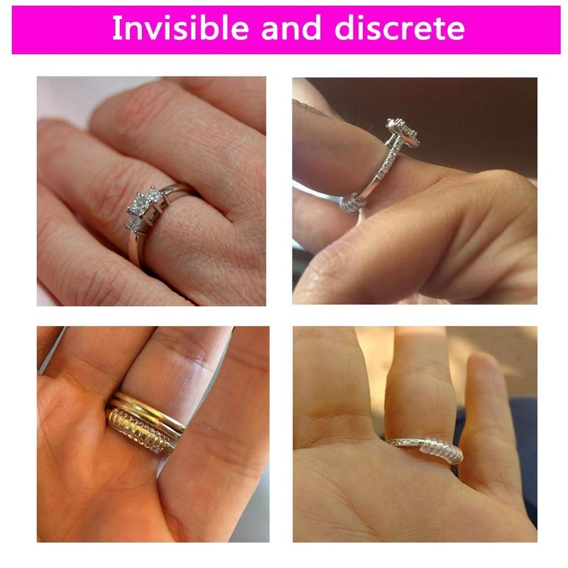 Ring Size Adjuster, Ring Guard Clip Invisible Tightener Transparent Resizer
