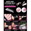 EBANKU 120 PCS Poly Gel Nail Forms, T-Shape Dual Nail