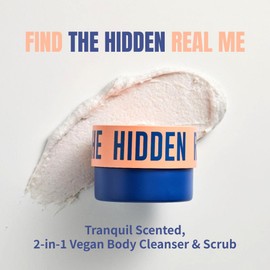 [Dear Doer] The Hidden Body Scrub | Vegan | 10.1 fl oz (300 ml) - Tranquil Scent, All-in-One Cleanser & Scrub with Andes Salt for Smoothing Skin
