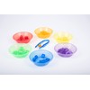 TickiT 73117 Translucent Colour Sorting Bowls, Red, Orange, Yellow, Green,