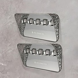 SAILYLENCEY Adhesive Key Hooks 2-pack - Wall Hanging Stand without Drilling, Suitable for Hanging Heavy Objects,Bathroom/Bedroom/Kitchen Storage, Suitable for Towels/Keys/Clothes/Hats, etc