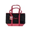 Trader Joe's Black Red Insulated Zipper Reusable Shopping Bag Extra