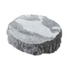 emours 2 Pack Reptile Water Dish Food Bowl Rock Worm