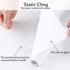 Blackout Window Films, White Sides 100% Light Blocking Window Cover