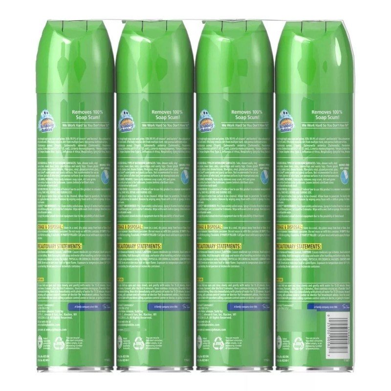 Johnson's Limpiador Para Baños Espuma Scrubbing Bubbles 567 G 4pack
